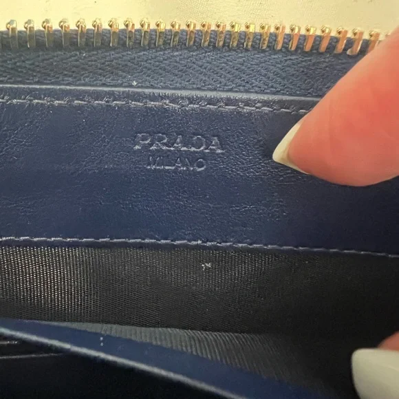 Prada Navy Quilted Accessory